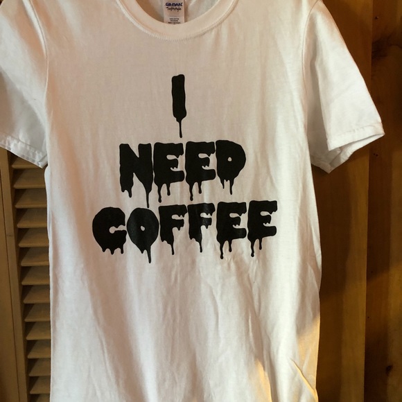 I Need Coffee t shirt - Picture 2 of 3